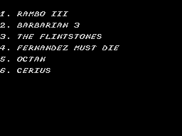 Opening screen