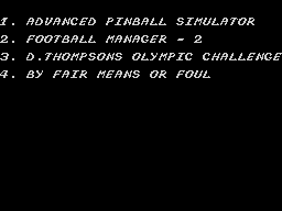 Opening screen