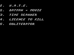 Opening screen