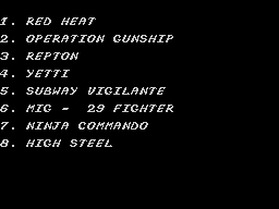 Opening screen