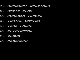 Opening screen