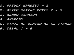 Opening screen