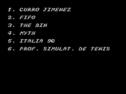 Opening screen