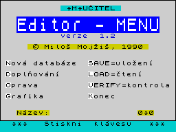 Opening screen