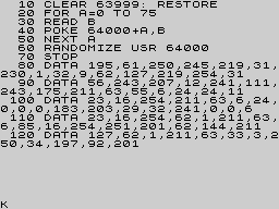 Running screen