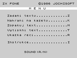 Opening screen