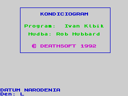 Opening screen
