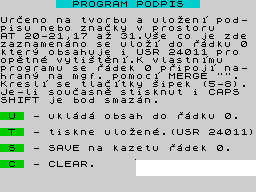 Running screen
