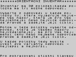 Opening screen