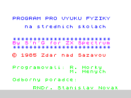 Opening screen