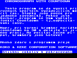 Opening screen
