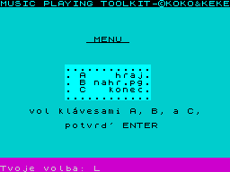 Opening screen