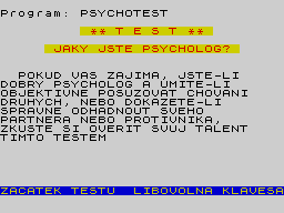 Opening screen