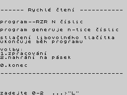 Opening screen