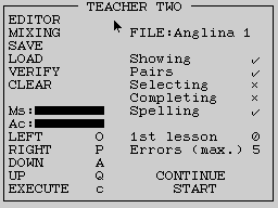 Opening screen