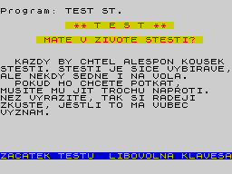 Opening screen
