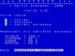 Opening screen