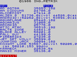 Running screen