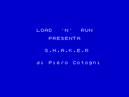 Opening screen