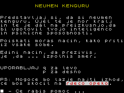 Opening screen