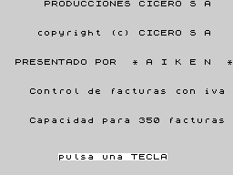 Opening screen