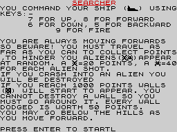 Opening screen