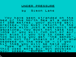 Opening screen