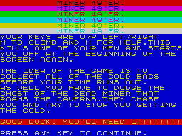 Opening screen