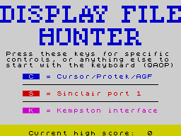 Opening screen