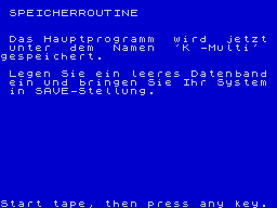 Running screen