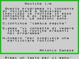 Opening screen