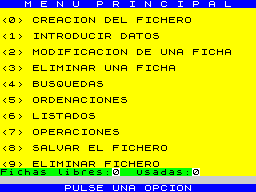 Opening screen