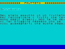 Opening screen