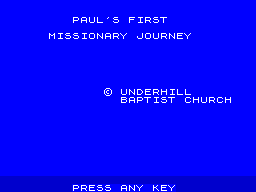 Opening screen