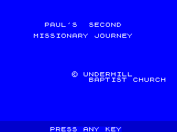 Opening screen