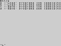 Running screen