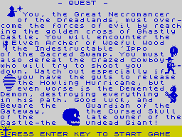Opening screen