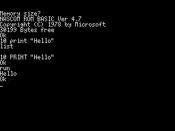 Running screen