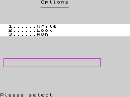 Opening screen