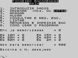 Running screen