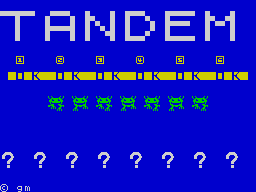 Opening screen