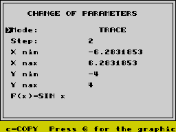 Opening screen