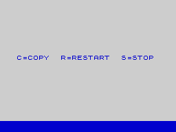 Running screen