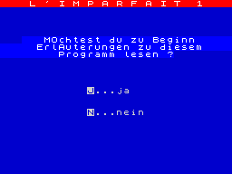 Opening screen