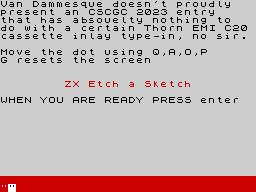 Opening screen