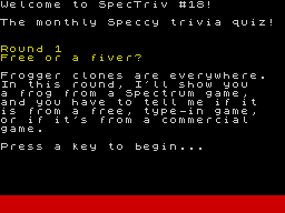Opening screen