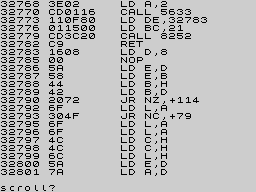 Running screen