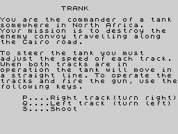 Opening screen