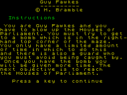 Opening screen
