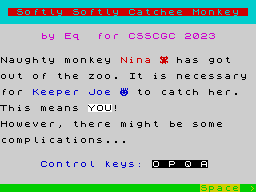 Opening screen